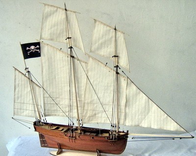 世铖模型木帆船拼装套材1776克罗