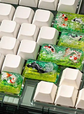 【ZD】Jellykey Zen Pond Sazanami 伊甸之涌 客制化个性树脂键帽