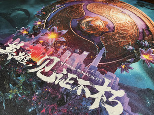 【ZD】刀塔 DOTA2  TI9 英雄见证不朽 佳绩乱纹尼龙鼠标垫  桌垫