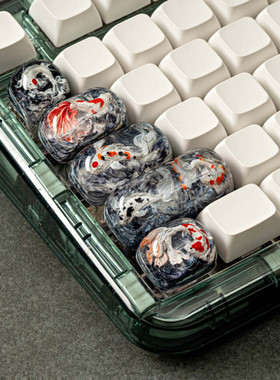 【ZD】Jellykey Zen Pond Yugen 伊甸之涌客制化个性树脂键帽磁轴