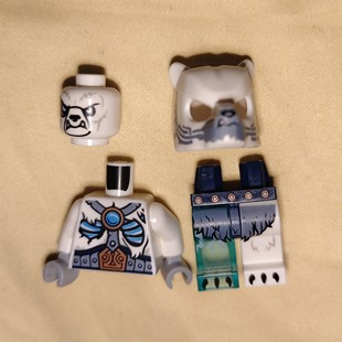 LEGO乐高 loc127气功传奇人仔loc12冰熊塑料拼装积木玩具儿童全新