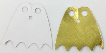 lego乐高配件白色金属双面人仔