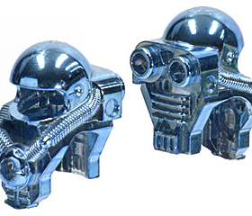 LEGO乐高23318和71598人仔头盔面罩镀铬蓝色塑料拼装积木玩具益智