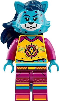 LEGO乐高vid032音乐朋克猎豹吉他手人仔塑料拼装积木玩具儿童益智