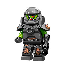 LEGO乐高71000人仔抽抽乐第9季战斗机器人小鸡美人鱼骑士法官玩具