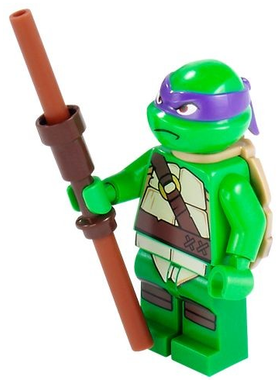 LEGO乐高tnt019忍者神龟Donatello人仔13年塑料拼装积木玩具全新