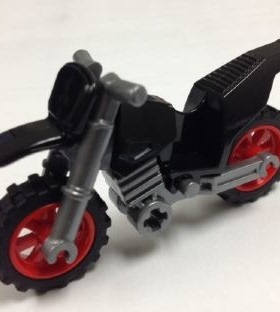 LEGO乐高50860c06摩托车黑色塑料拼装积木玩具儿童益智全新北京现