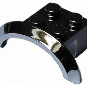 LEGO 50745 98282 乐高零件配件 汽车挡泥板MOC镀银色