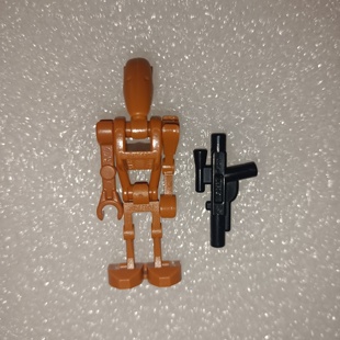 LEGO乐高sw467人仔星战战斗机器人深橙色鸭嘴兵75019塑料拼装积木