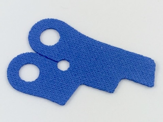 34724零件人仔软披肩蓝色塑