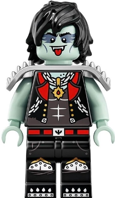 LEGO乐高vid033音乐朋克吸血鬼吉他手人仔塑料拼装积木玩具儿童益