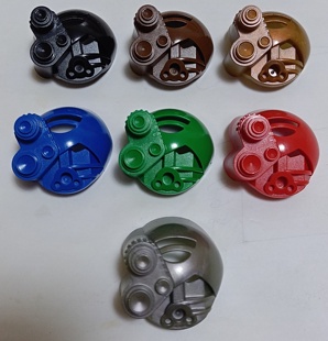 LEGO乐高32569生化战士零件面具多色2手现货塑料拼装积木玩具儿童