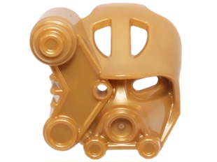 LEGO乐高 19064零件生化战士面具珠光金色二手九新塑料拼装积木玩