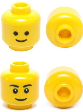 LEGO乐高3626cp01配件人仔表情头经典笑脸 3626cp628大量塑料拼装