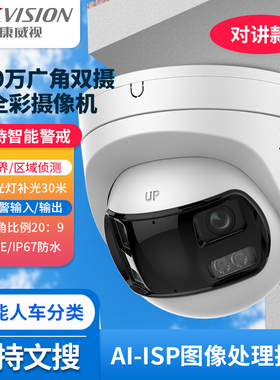 海康威视400/800万广角双摄臻全彩摄像机DS-2CD3387SFWDAP2V2-LS