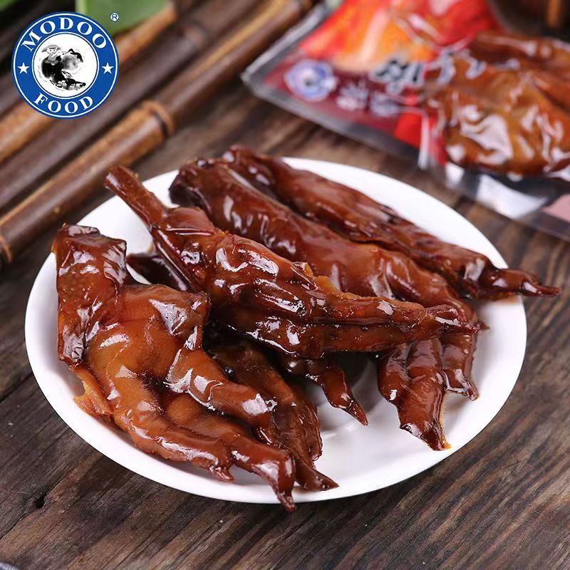 牧童卤香鸡爪 500G卤味鸡爪牧童休闲食品独立小包装肉质美味