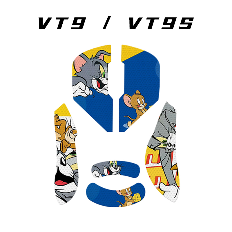 适用雷柏VT9S鼠标防滑贴VT9 保护贴防汗贴VT9电竞鼠标掌心贴背贴