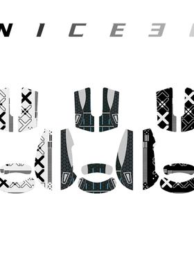 适用雷神ML903鼠标防滑贴ML9贴纸防汗吸汗贴ML901侧裙掌心贴背贴