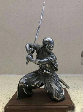 汉威金属摆件日本武士