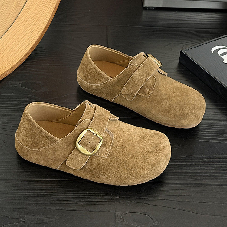 复古真皮2026春夏厚底增高勃肯鞋女两穿休闲鞋一脚蹬懒人鞋单鞋子,女鞋,勃肯鞋/软木鞋,淘宝优惠券,粉丝福利购,淘宝优惠卷