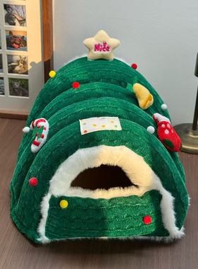 圣诞节荷兰猪无底棉窝蜜袋鼯侏儒兔过冬加绒保暖可爱防尿棉窝