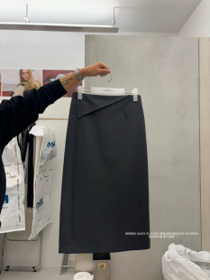 韩国东大门不规则腰边半身裙 25ss London fla韩国东大门