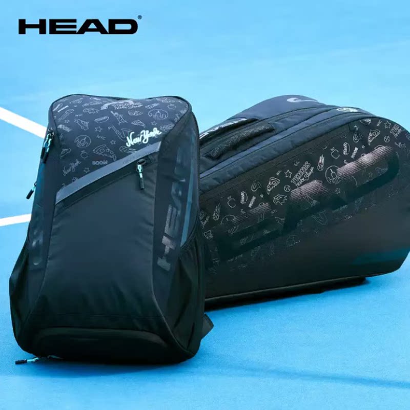 HEAD海德 BOOM NEON霓虹限定系列穆塞蒂网球包双肩包挎包网球拍包