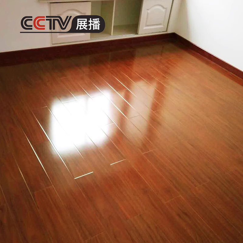 龙叶红色中式E0级强化复合木地板