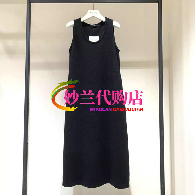 特价AUM噢姆三标全专柜正品女A字圆领无袖连衣裙M1DE41556原2680