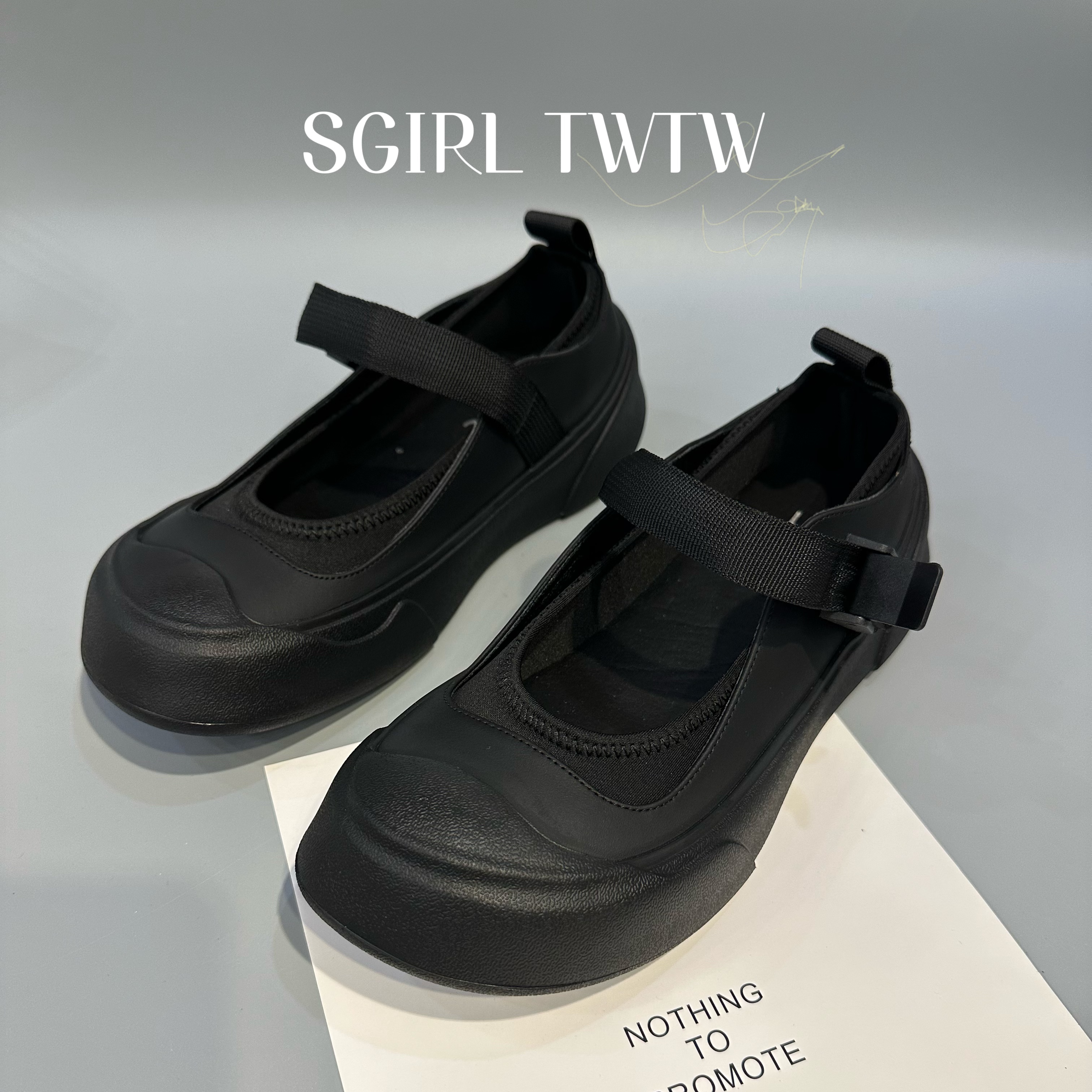 s-girl玛丽珍鞋春夏轻便软底百搭大头丑萌镂空凉鞋镂空皮鞋单鞋女