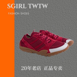 透气阿甘单鞋 SGIRL 低跟软底休闲运动鞋 2025新款 TWTW真皮网面跑鞋