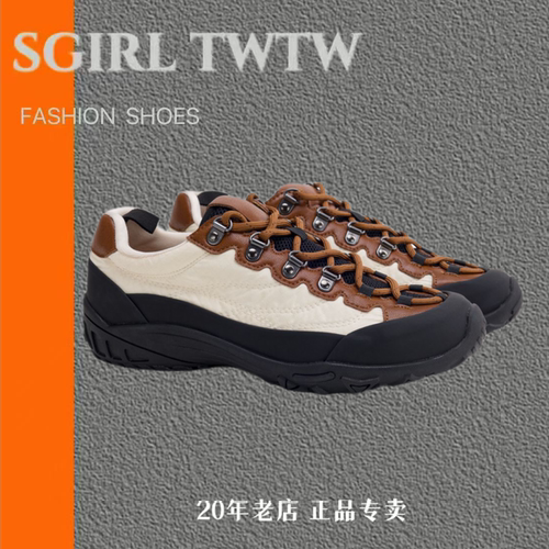 SGIRL TWTW拼色复古运动鞋女秋冬户外徒步防滑耐磨轻便休闲德训鞋
