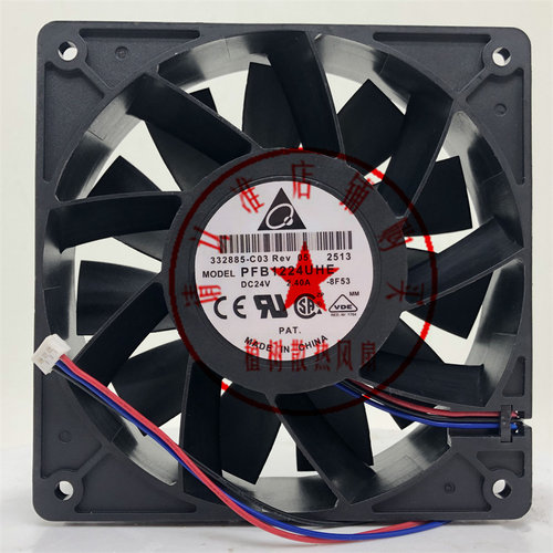 PFB1224UHE全新原装正品台达Delta 24V 2.40A 3线变频器工控风扇