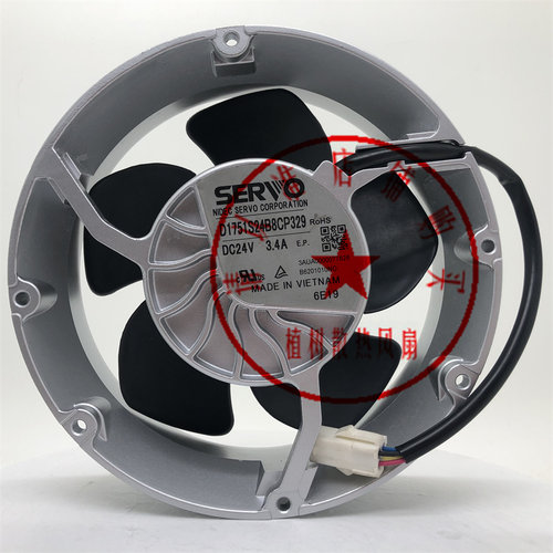 D1751S24B8CP329 DC24V 3.4A全新正品SERVO ABB变频器散热风扇
