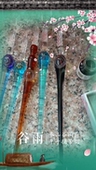 太空玻璃笔沾水墨蘸水笔套装手工网红彩墨抖音同款