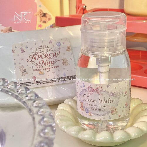 NPC*Nini吖*联名香氛吨吨桶美甲清洁水棉片美甲店专用温和不泛白