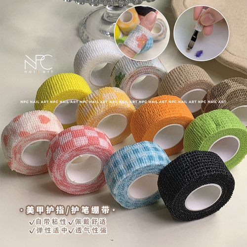 NPC弹力透气卡通护指绷带手套