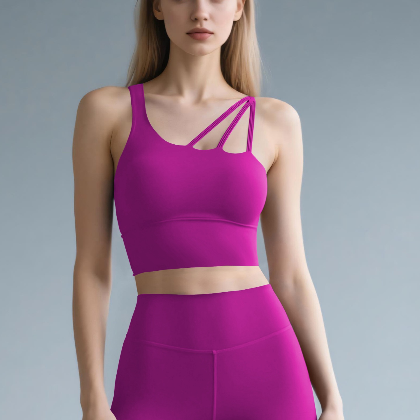 麦德美瑜伽短上衣裸感运动