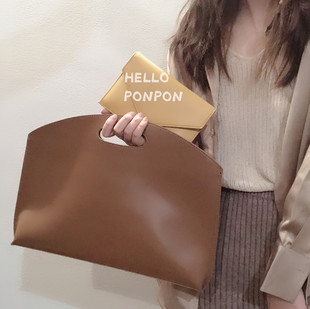 韩国ins小众13寸笔记本手提电脑包气质薄款 手拎办公通勤公文包女