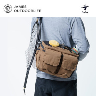 日本FOXFIRE钓鱼渔具包鱼饵盒工具收纳飞钓路亚腰包便携单肩防水