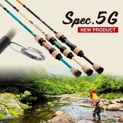 日本RGM Spec.5G户外钓鱼多节软调路亚直柄枪柄竿ul马口溪流鳟鱼