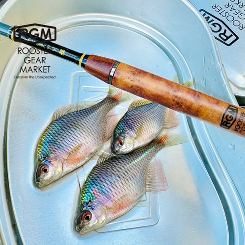 日本RGM 小物竿鳑鲏户外休闲便携手竿超轻碳钓鱼竿spec3OT继硬调