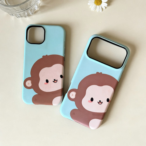 菲林二合一可爱iPhone17猴子软壳