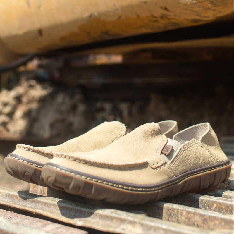 CAT男鞋卡特低帮春夏套脚懒人一脚蹬春夏户外牛皮开车徒步豆豆鞋