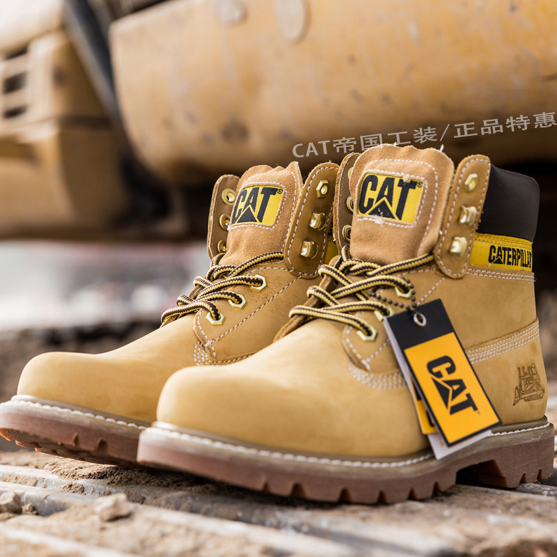 CAT男鞋女鞋卡特大黄靴秋冬马丁靴情侣款高帮工装鞋PWC44100940