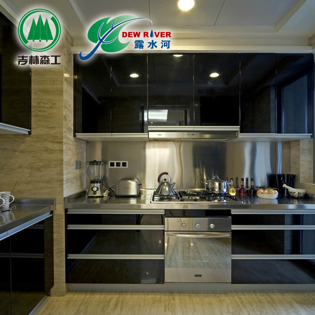 郑州整体橱柜晶钢门板厨柜石英石不锈钢台面现代厨房定做全屋定制