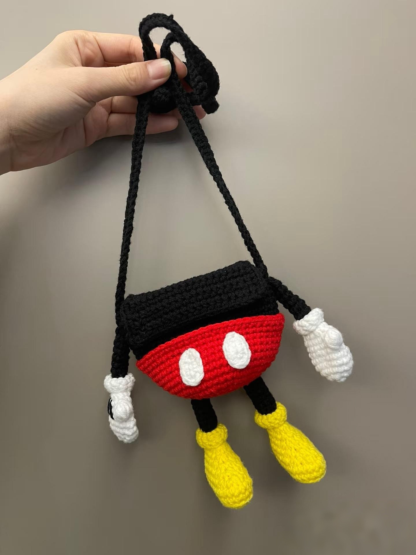 【成品】手工钩织编织小怪兽零钱DIY编织材料包