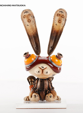 末那末匠丨松冈道弘《Jumping Star》蒸汽朋克兔子艺术雕像