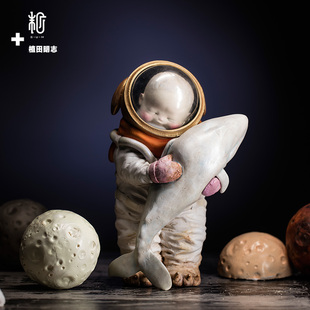 末那末匠｜植田明志《 find》宇航员梦幻树脂高端艺术雕像