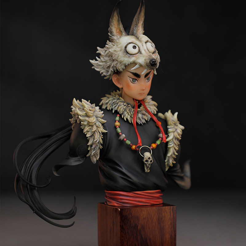 末那末匠丨早稻《鸦牙胸像》松风画集人物艺术雕像黑金版